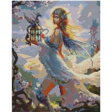 Алмазная мозаика "Девушка с драконом" 30х40 см купить в Украине