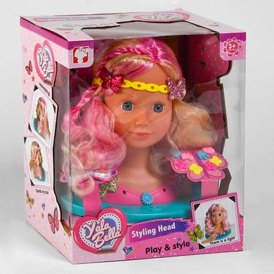 Кукла-Голова YL 888 E (8) Манекен для причесок и макияжа, световой эффект, с аксессуарами, в коробке купить в Украине