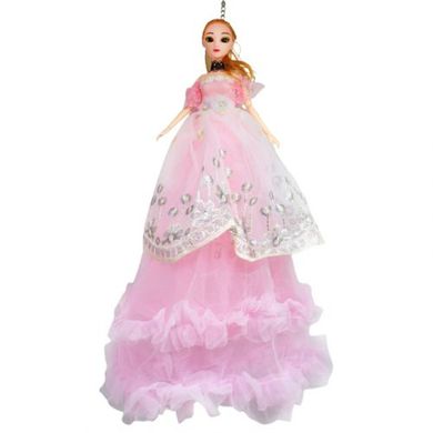 Кукла в длинном платье с вышивкой, розовый купить в Украине