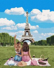 Картина за номерами "Подружки в Парижі" ★★★★ купити в Україні