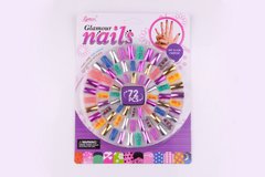 Накладні нігті "Glamour Nails" 72шт C3456 (6965487402430) купити в Україні