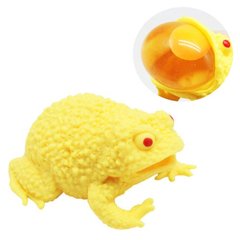 Іграшка-антистрес "Жабка з яйцем", жовта