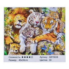 Алмазна мозаїка GB 70658 (30) 40х30 см, 30 кольорів, в коробці купити в Україні