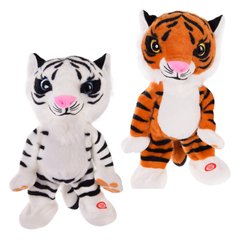 М"яка інтерактивна іграшка T2022 (30шт) тигр, танцює під музику, 2 кольори, в пакеті купити в Україні