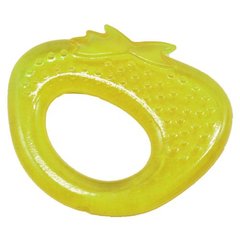 Прорізувач для зубів з водою полуниця жовта