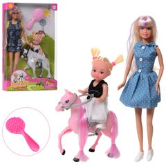 Лялька DEFA 8399-BF дочка, кінь, гребінець, 2 види, кор., 19-31-5,5 см. купити в Україні