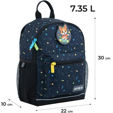 Рюкзак Kite Kids 7,35 л чорний K24-534XS-2 Corgi On Skateboard (4063276113061) купити в Україні