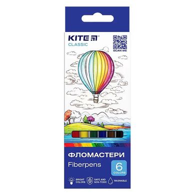 Фломастери, набiр 6 шт. Kite Classic купити в Україні