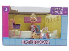 Лялька K 899-130 (48/2) висота 10 см, ванна кімната, улюбленець, меблі, предмети декору, в коробці купить в Украине