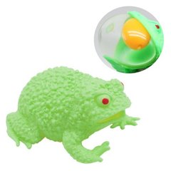 Іграшка-антистрес "Жабка з яйцем", зелений