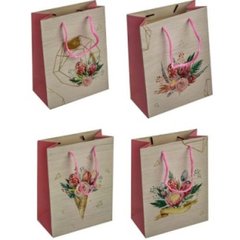 пакет подар. бумажн. с рис. цветы 18х23х10см. 6905-1 купить в Украине