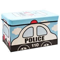 Корзина-пуфик для игрушек "Полиция" 44807, в пакете купить в Украине