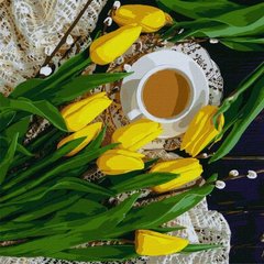 Картина по номерам "Весенний завтрак" ★★★★★ купить в Украине