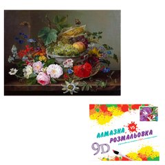 Іграшка Картина 3-D ефект CY2276 (30шт) 2 в 1 Алмазна мозаїка+розмальовка, на підрамнику, розмір 40х купить в Украине