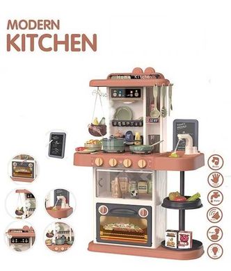 Дитяча кухня 889-184 Modern Kitchen 43 предмети, світло, звук, вода, пара, в коробці (6903317259410) купити в Україні