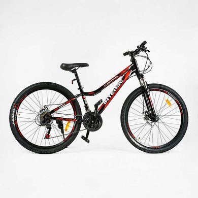 Велосипед Спортивний CORSO «INTENSE» 26" дюймів NT-26573 (1) рама сталева 13’’, обладнання SAIGUAN 21 швидкість, зібран на 75% купити в Україні