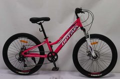 Велосипед Спортивний Corso «OPTIMA» 24" дюйми TM-24936 (1) рама алюмінієва 11``, обладнання Shimano 7 швидкістей, зібран на 75% купити в Україні