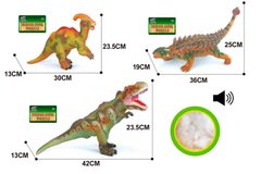 Динозавр музыкальный большой Q 9899-505 А (36/2) мягкий, резиновый, 30-42 см, 3 вида, ЦЕНА ЗА 1 ШТ купити в Україні