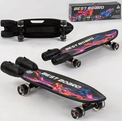 Скейтборд S-00501 Best Board, музыка, дым, свет, USB зарядка, колеса PU, в коробке (6900066348877) купить в Украине