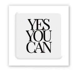 3D стикер "Yes, you can" (цена за 1 шт) купить в Украине