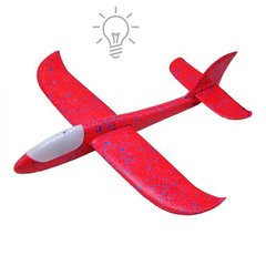 Пінопластовий планер-літачок, 48 см, зі світлом (червоний) купити в Україні