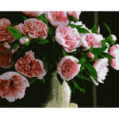 Картина по номерам "Розовые пионы", 40*50 купить в Украине
