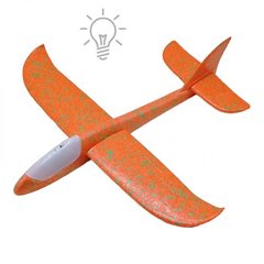 Пінопластовий планер-літачок, 48 см, зі світлом (помаранчевий) купити в Україні