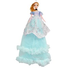 Лялька в довгій сукні з вишивкою, блакитний купити в Україні