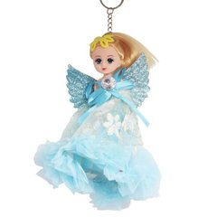 Лялька янгол брелок у блакитній сукні купить в Украине