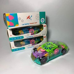 Дитяча музична машинка A-Toys XY.147-2 прозорий корпус, кольорові деталі, звук, світло, в коробці (6973460010015) Фиолетовый купити в Україні