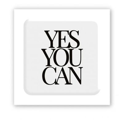 3D стікер "Yes, you can" (ціна за 1 шт) купити в Україні