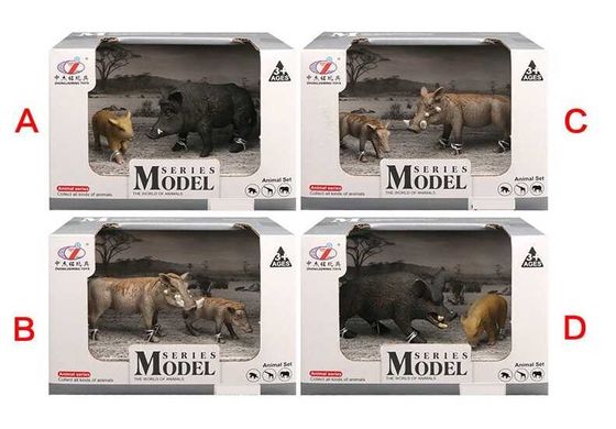 Набор животных "Дикие кабаны" Q 9899 A33 Animal Model, в коробке (6977153240338) Микс