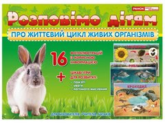 Обучающие карточки "Расскажем детям о жизненном цикле живых организмов" купить в Украине