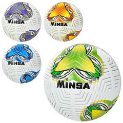 Мяч футбольный MS 3566 (30шт) размер 5, TPE, 400-420г, ламинир, 4цвета, в кульке купить в Украине