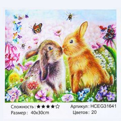 Картина за номерами HCEG 31641 (30) "TK Group", 40х30 см, “Кролики”, в коробці купить в Украине