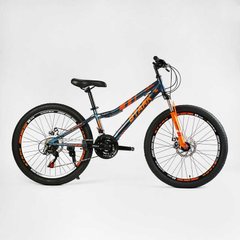 Велосипед Спортивний CORSO STARK 24" дюйми SK - 24520 (1) рама сталева 12``, 21 швидкість SAIGUAN, зібран на 75% купить в Украине