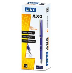 Ручка кульк/масл "AXO" чорна 0,7 мм LINC 12шт/уп купить в Украине