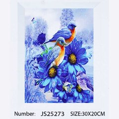 Алмазна мозаїка JS 25273 (50) "TK Group", 20х30 см, “Зимові птахи”, в коробці купить в Украине