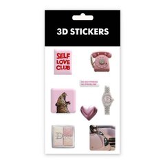 Набор 3D стикеров "Pink lover" (8 стикеров) купить в Украине
