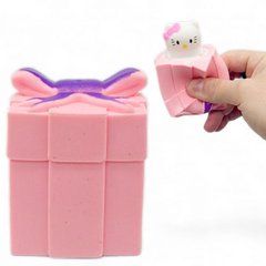 Іграшка-антистрес "Hello Kitty в подарунку" (рожевий)