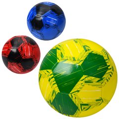 М'яч футбольний EV-3391 (30шт) розмір 5, ПВХ 1,8мм, 280-300г, 3кольори, в пакеті купить в Украине