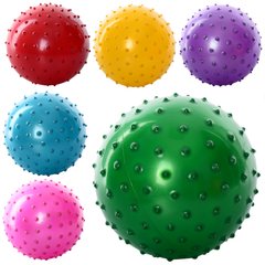 Мяч массажный MS 0663 (250шт) 5 дюймов, ПВХ, 30г, 6 цветов купить в Украине