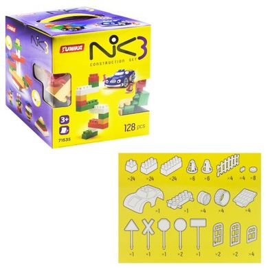 Пластиковий конструктор "NIK-3", 128 деталей купити в Україні