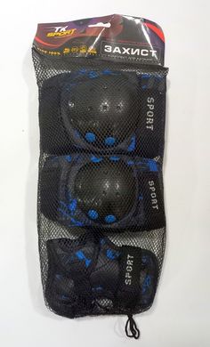Захист С 44544 TK Sport, наколінник, налокітники, на зап'ястя, в сітці (6900067445445) Синий купити в Україні