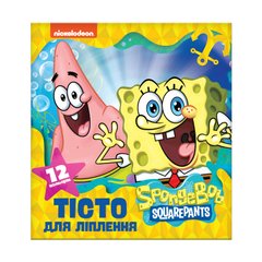 Тісто для ліплення. Набір із 12 кольорів по 15 г. ТМ "SpongeBob SquarePants" купити в Україні