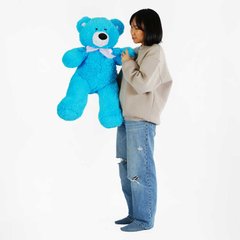 гр М`яка іграшка "Ведмедик" колір яскраво-блакитний В97680 висота 1 м (1) купить в Украине