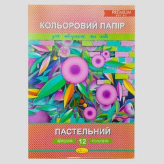 гр Набор цветного картона "Пастельный" премиум А4, 12 листов КПП-А4-12 (25) купить в Украине