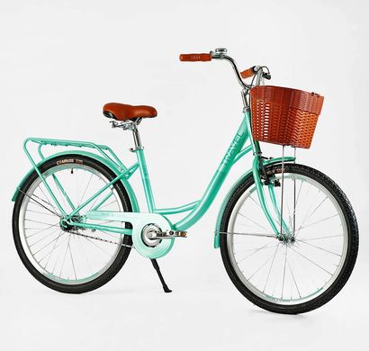 Велосипед городской 26`` TR-26995 Corso Travel односкоростной, стальная рама 16.5``, корзина, багажник (6800084269959) купить в Украине