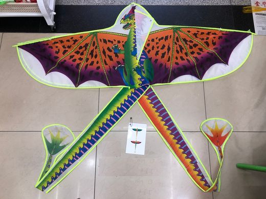 Повітряній змій арт. VZ2213 (300шт) Дракон 2 кольори, 140 см