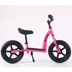 Біговел дитячий PROFI KIDS 12д. М 5455-4 колеса EVA, пласт.обід, підст.для ніг, підніжка, рожевий.